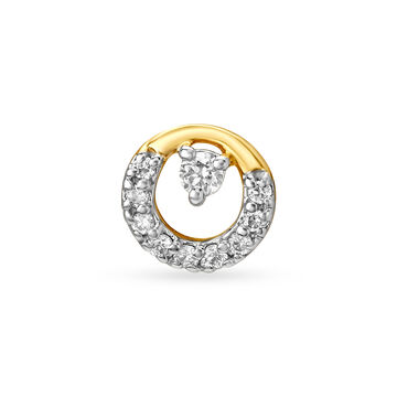 Mia by Tanishq 18KT Yellow Gold Diamond Nose Pin