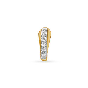 18KT Yellow Gold Diamond Nose Pin