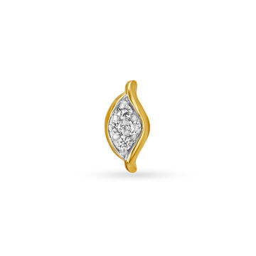 Mia by Tanishq 18KT Yellow Gold Diamond Nose Pin