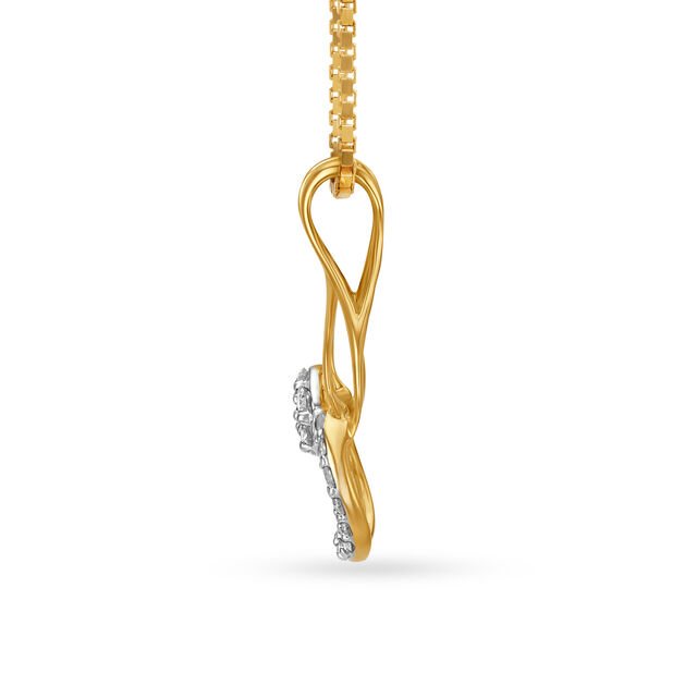 Mia by Tanishq 14KT Yellow Gold & Diamond Pendant 2