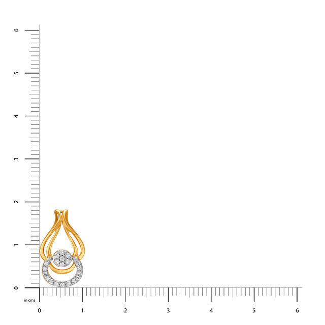 Mia by Tanishq 14KT Yellow Gold & Diamond Pendant 4