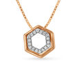 Mia by Tanishq 18KT Yellow Gold Diamond Pendant,,hi-res 