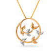 Mia by Tanishq 18KT Yellow Gold Garland Pendant,,hi-res 