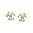 18KT Yellow Gold Diamond Stud Earrings,,hi-res 