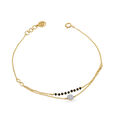 18KT Yellow Gold Two-As-One Mangalsutra Bracelet,,hi-res 