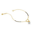 Mia by Tanishq 14KT Yellow Gold Charmed Union Mangalsutra Bracelet 2