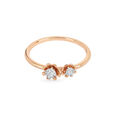 18KT White-Rose Gold Margarita Finger Ring,,hi-res 