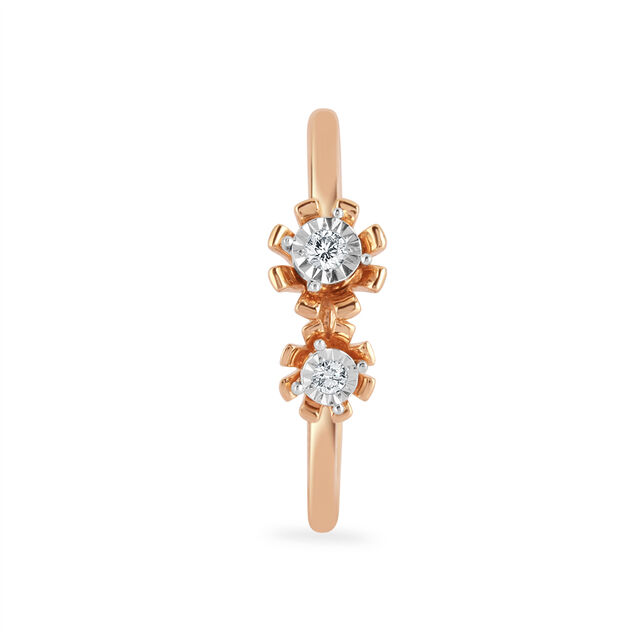 18KT White-Rose Gold Margarita Finger Ring,,hi-res 3