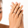 18KT White-Rose Gold Margarita Finger Ring,,hi-res 4