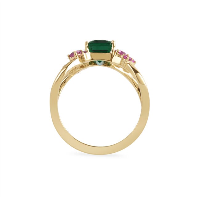 18KT Yellow Gold Sweet Hurricane Finger Ring,,hi-res 