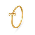 Letter I 18KT Yellow Gold Initial Ring,,hi-res 