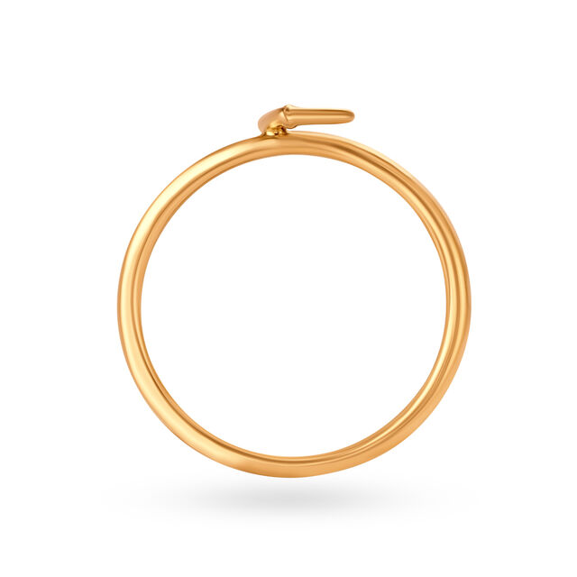 Letter L 18KT Yellow Gold Initial Ring,,hi-res 4