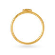 Letter N 18KT Yellow Gold Initial Ring,,hi-res 4