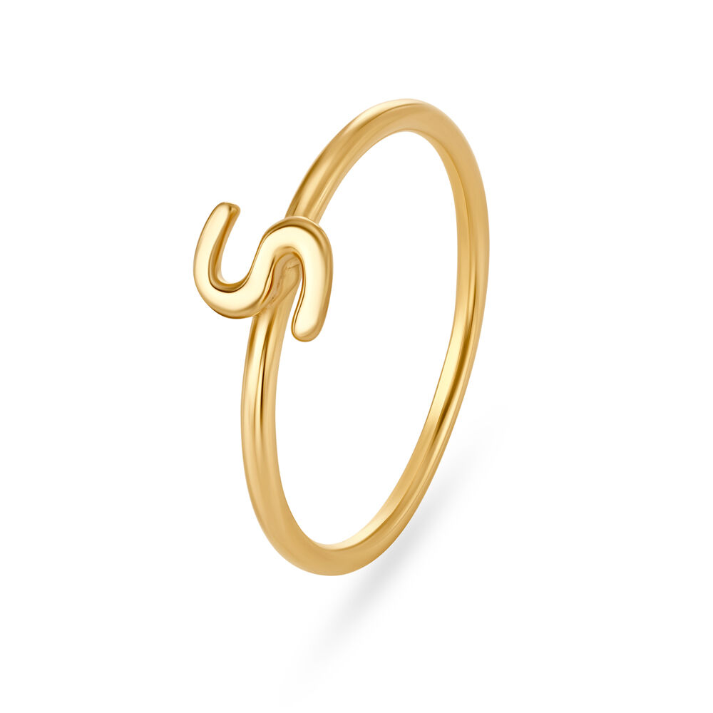 S letter rings online sale