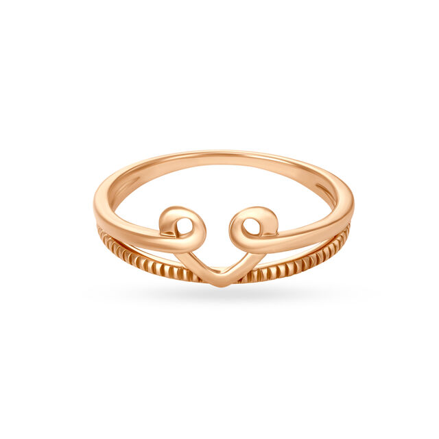 18KT Rose Gold You Complete Me Finger Ring,,hi-res 2