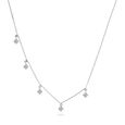 18KT White Gold Regal Muse Diamond Station Necklace,,hi-res 
