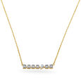 18KT Yellow Gold Morse Code Necklace,,hi-res 2