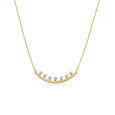 18KT Yellow-White Gold Blooming Bud Necklace,,hi-res 2