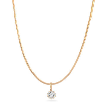 18KT White And Rose Gold Spiral Me Away Diamond Pendant