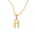 Letter Perfect 'A' Gold Pendant,,hi-res 2