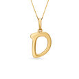 Letter Perfect 'D' Gold Pendant,,hi-res 