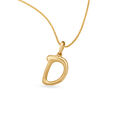 Letter Perfect 'D' Gold Pendant,,hi-res 2