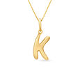 Letter Perfect 'K' Gold Pendant,,hi-res 