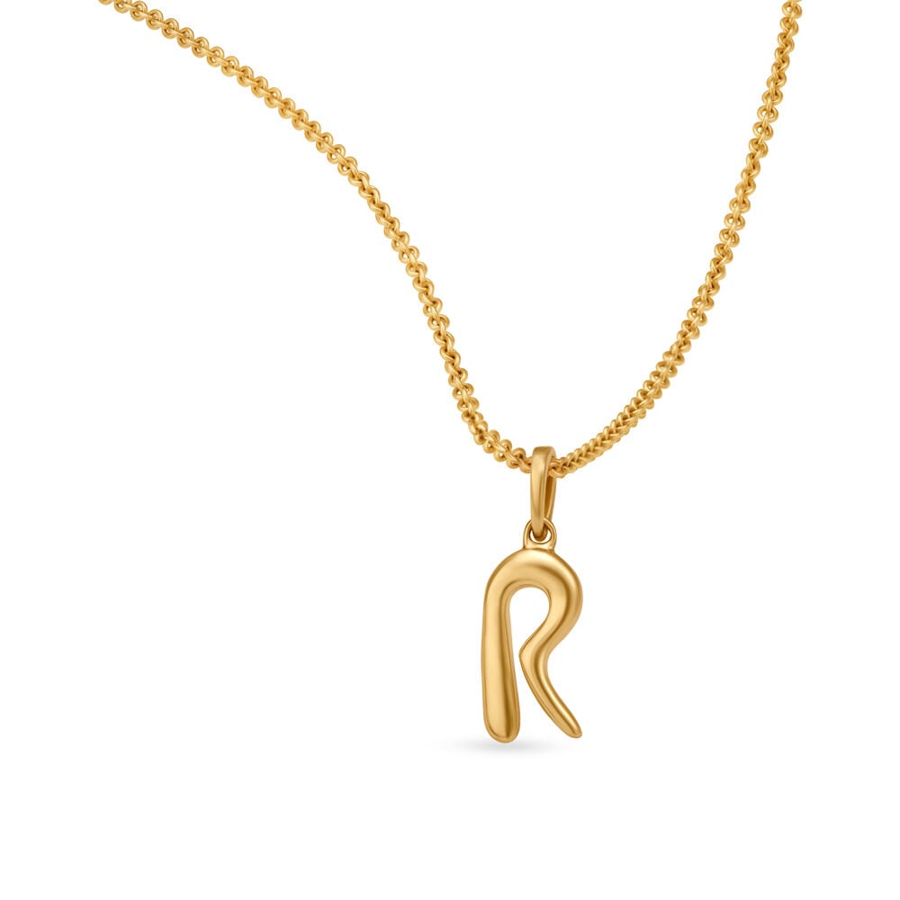 Alphabet pendant gold tanishq on sale