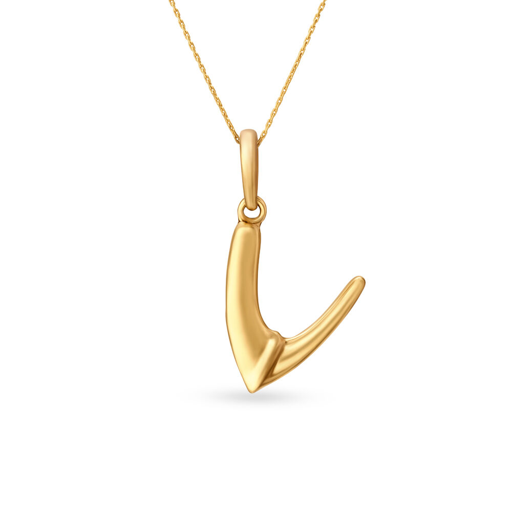Alphabet pendant tanishq shop