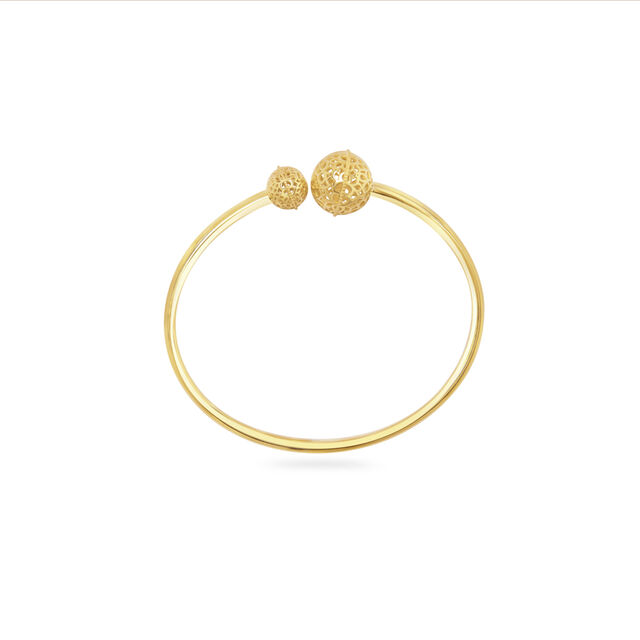 18KT Yellow Gold Sun And Moon Bangle,,hi-res 2
