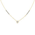 18KT Yellow Gold A Budding Heart Mangalsutra,,hi-res 2
