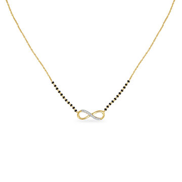 18KT Yellow Gold Diamonds-Are-Forever Mangalsutra