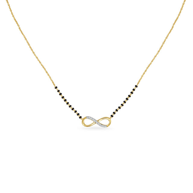 18KT Yellow Gold Diamonds-Are-Forever Mangalsutra 