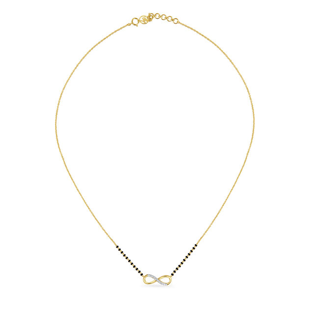 18KT Yellow Gold Diamonds-Are-Forever Mangalsutra 2