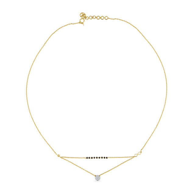 18KT Yellow Gold Two-As-One Mangalsutra 