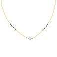 18kt Yellow Gold Evil Eye Mangalsutra 