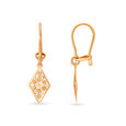 18KT Gold Hoop Earrings & Pendant Set For Your Precious One,,hi-res 3