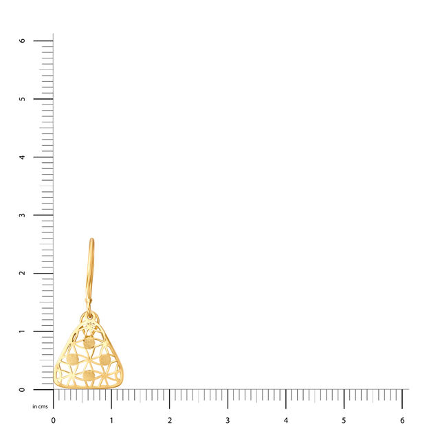 18KT Yellow Gold Hoop Earrings And Pendant Set To Steal The Attention 5