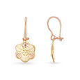 18KT White-Rose Beautiful Gold Hoop Earrings & Pendant Set To Make Heads Turn 2