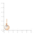 18KT White-Rose Gold Delicate Hoop Earrings & Pendant Set For Daily Wear,,hi-res 5
