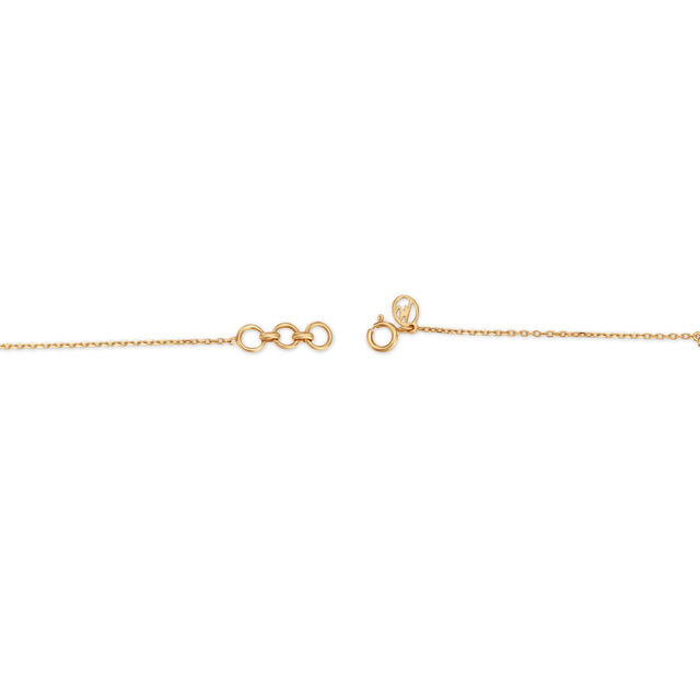 Mia by Tanishq 14KT Yellow Gold Meandering Leaves Diamond Bracelet 3