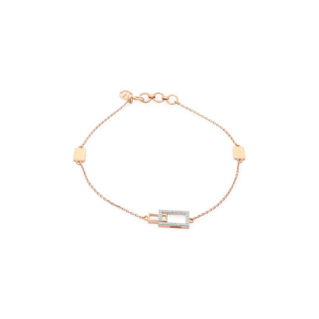 18 KT Rose Gold Stunning Diamond Bracelet,,hi-res 