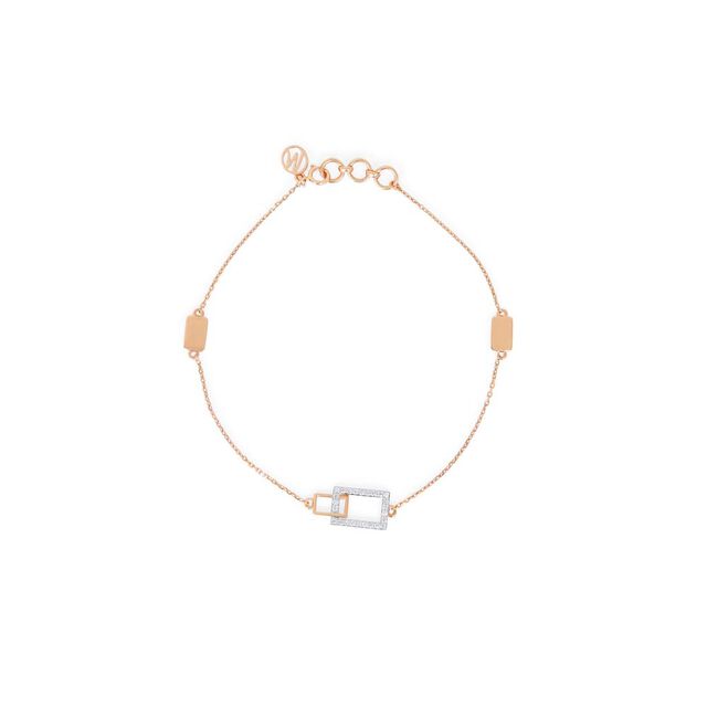 18 KT Rose Gold Stunning Diamond Bracelet,,hi-res 2