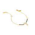 18KT Yellow Gold Magical Mangalsutra Bracelet with Studded Diamonds 2