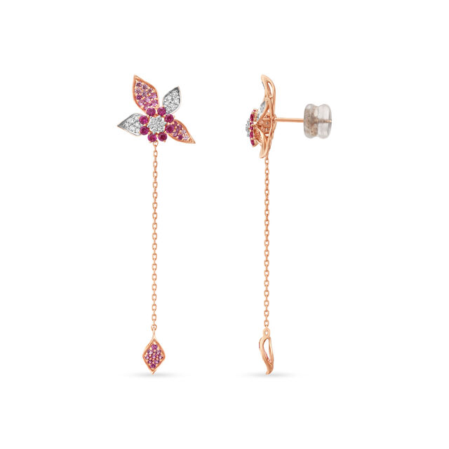 18kt Rose Gold Springs Favorite Diamond Drop Earrings 2