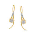 18KT Yellow Gold Diamond Drop Earrings To Tell Your Story 