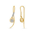 18KT Yellow Gold Diamond Drop Earrings To Tell Your Story 2