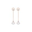 18 KT Rose Gold Elegant Diamond Detachable Drop Earrings,,hi-res 