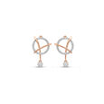 18 KT Rose Gold Shimmering Diamond Drop Earrings,,hi-res 
