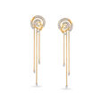 18KT Yellow-White Gold Drop Earrings For The Chic Mia Woman,,hi-res 